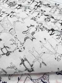 1026-625-10 60 Animali Da Tenere In Mano Sul Prato[Tessile / Tessuto] HOKKOH Sottofoto