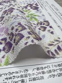 KKP2338-D-FUJINOHANA Fiore Di Glicine Futako Chirimen[Tessile / Tessuto] Uni Textile(Komon Studio) Foto secondaria