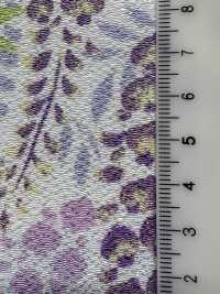 KKP2338-D-FUJINOHANA Fiore Di Glicine Futako Chirimen[Tessile / Tessuto] Uni Textile(Komon Studio) Foto secondaria