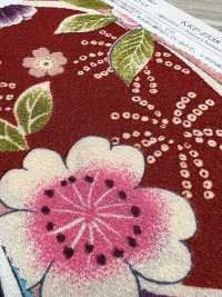 KKP2338-D-UMENIHITTA Futako Chirimen Prugna E Hikita[Tessile / Tessuto] Uni Textile(Komon Studio) Foto secondaria