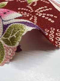 KKP2338-D-UMENIHITTA Futako Chirimen Prugna E Hikita[Tessile / Tessuto] Uni Textile(Komon Studio) Foto secondaria