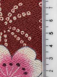 KKP2338-D-UMENIHITTA Futako Chirimen Prugna E Hikita[Tessile / Tessuto] Uni Textile(Komon Studio) Foto secondaria