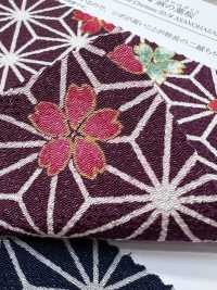 KKP2338-D-ASANOHA Collezione Del Tesoro Di Futako Chirimen[Tessile / Tessuto] Uni Textile(Komon Studio) Foto secondaria