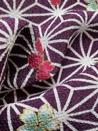 KKP2338-D-ASANOHA Collezione Del Tesoro Di Futako Chirimen[Tessile / Tessuto] Uni Textile(Komon Studio) Foto secondaria
