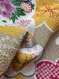 KKP2338-DHM-86 Chirimen Chirimen®[Tessile / Tessuto] Uni Textile(Komon Studio) Foto secondaria