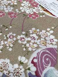 KKP2338-DHM-100 Chirimen Chirimen®[Tessile / Tessuto] Uni Textile(Komon Studio) Foto secondaria