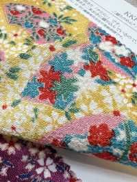 KKP2338-DK-89A Chirimen Chirimen®[Tessile / Tessuto] Uni Textile(Komon Studio) Foto secondaria