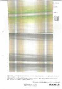 35527 Cotone Biologico Tinto In Filo/lino/ramie Lawn Pallido Ombre[Tessile / Tessuto] SUNWELL Sottofoto