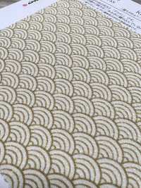 KKP3338-D-SEIKAIHA Futako Chirimen Seigaiha[Tessile / Tessuto] Uni Textile(Komon Studio) Foto secondaria