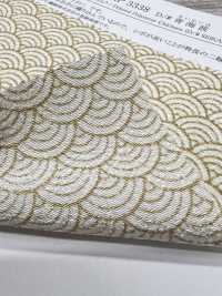KKP3338-D-SEIKAIHA Futako Chirimen Seigaiha[Tessile / Tessuto] Uni Textile(Komon Studio) Foto secondaria