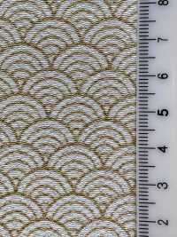 KKP3338-D-SEIKAIHA Futako Chirimen Seigaiha[Tessile / Tessuto] Uni Textile(Komon Studio) Foto secondaria