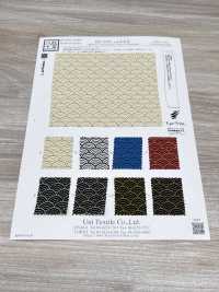 KKP3338-D-SEIKAIHA Futako Chirimen Seigaiha[Tessile / Tessuto] Uni Textile(Komon Studio) Foto secondaria