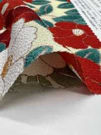 KKP2338-D-MODANTBK Futako Chirimen Camelia Moderna[Tessile / Tessuto] Uni Textile(Komon Studio) Foto secondaria