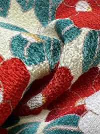 KKP2338-D-MODANTBK Futako Chirimen Camelia Moderna[Tessile / Tessuto] Uni Textile(Komon Studio) Foto secondaria
