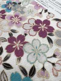 KKP2338-D-SKRZKS Futako Chirimen Fiori Di Ciliegio[Tessile / Tessuto] Uni Textile(Komon Studio) Foto secondaria