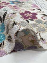 KKP2338-D-SKRZKS Futako Chirimen Fiori Di Ciliegio[Tessile / Tessuto] Uni Textile(Komon Studio) Foto secondaria