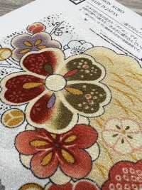 KKP2338-D-SYOCHIKU Futako Chirimen Pino, Bambù E Prugna[Tessile / Tessuto] Uni Textile(Komon Studio) Foto secondaria