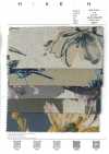 7026-1710-5 CL Tela grezza Touch Grande fantasia floreale