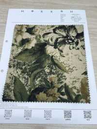 7026-1730-1 Tela Di Lino Con Grandi Fiori[Tessile / Tessuto] HOKKOH Foto secondaria