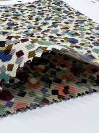 4026-1755-3 21W Velluto A Coste Fiore Geometrico[Tessile / Tessuto] HOKKOH Foto secondaria