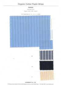 5SG032 Righe In Popeline Di Cotone Biologico[Tessile / Tessuto] Cambrai Foto secondaria