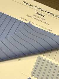 5SG032 Righe In Popeline Di Cotone Biologico[Tessile / Tessuto] Cambrai Foto secondaria