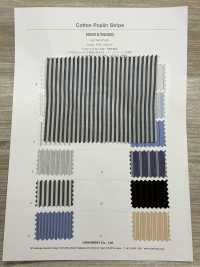 5SG032 Righe Di Popeline Di Cotone[Tessile / Tessuto] Cambrai Foto secondaria