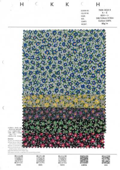 7026-1610-4 60 Batista 9088 Piccoli fiori rotondi