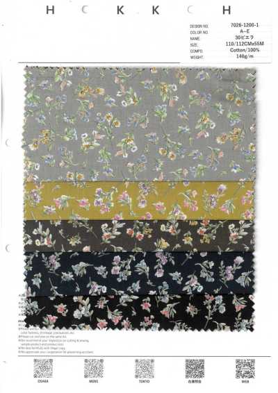 7026-1200-1 30 Viyella a piccoli fiori