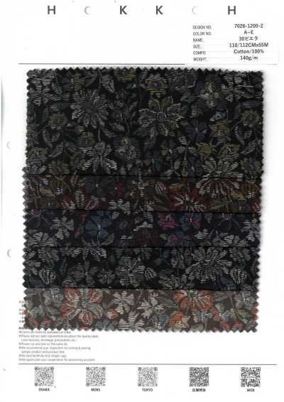7026-1200-2 30 Viyella Touch floreale medio