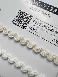 SIC-7123 Treccia Di Pizzo Di Cotone[Cavo A Nastro] SHINDO(SIC) Foto secondaria
