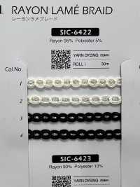 SIC-6422 Treccia In Rayon Lamé[Cavo A Nastro] SHINDO(SIC) Foto secondaria