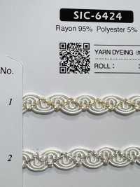SIC-6424 Treccia In Rayon Lamé[Cavo A Nastro] SHINDO(SIC) Foto secondaria