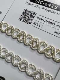SIC-6425 Treccia In Rayon Lamé[Cavo A Nastro] SHINDO(SIC) Foto secondaria