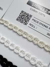 SIC-7124 Treccia Di Pizzo Di Cotone[Cavo A Nastro] SHINDO(SIC) Foto secondaria