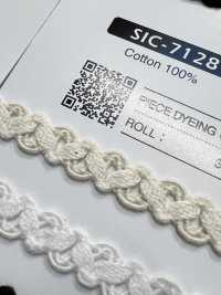 SIC-7128 Treccia Di Pizzo Di Cotone[Cavo A Nastro] SHINDO(SIC) Foto secondaria