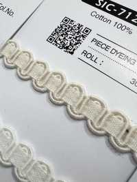 SIC-7129 Treccia Di Pizzo Di Cotone[Cavo A Nastro] SHINDO(SIC) Foto secondaria