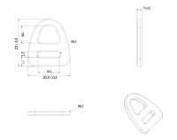 HH025 Altica Cantap D-Ring[Fibbie E Anello] Foto secondaria