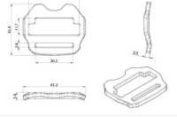 HH060-A Fibbia Per Cintura Altica Tilthead[Fibbie E Anello] Foto secondaria