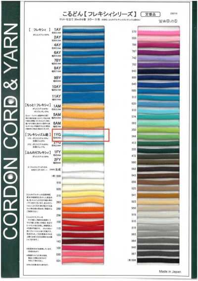 1YG Cordoncino elastico Flexi 2,0 mm