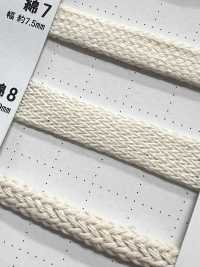 C8 Cordino In Materiale Naturale PART1 In Cotone 8 Pezzi, Spago Per Sacchetti, 9,0 Mm[Cavo A Nastro] Cordon Foto secondaria