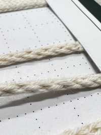 RC1633 Cordino In Materiale Naturale PART1 Lacy Cotton RC1633 Cordino Rotondo 4,0 Mm[Cavo A Nastro] Cordon Foto secondaria