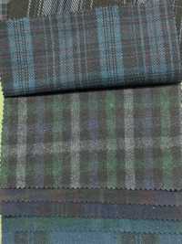 INDIA-312 Twill Madras Tinto Indaco[Tessile / Tessuto] ARINOBE Foto secondaria