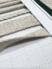 CL10 Cordino In Materiale Naturale PART2 Lino 10 Cordino Per Borsa 8,0 Mm[Cavo A Nastro] Cordon Foto secondaria