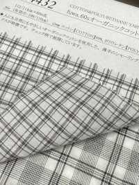 14432 Fuwa.60 Thread Organic Cotton Shirring Check[Tessile / Tessuto] SUNWELL Foto secondaria