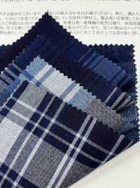 26263 Camicia A Quadri In Velluto A Coste Indaco 21 Well[Tessile / Tessuto] SUNWELL Foto secondaria