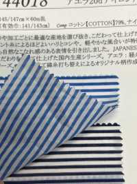 44018 Aera 20d Nylon/60 Filo Singolo Cotone Lawn Strisce Orizzontali GS Wash Finish[Tessile / Tessuto] SUNWELL Foto secondaria
