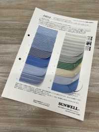 44018 Aera 20d Nylon/60 Filo Singolo Cotone Lawn Strisce Orizzontali GS Wash Finish[Tessile / Tessuto] SUNWELL Foto secondaria