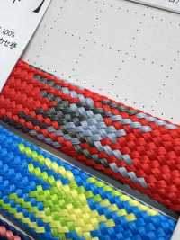 WX15 Spago Per Borsa In Poliestere Largo 15 Mm[Cavo A Nastro] Cordon Foto secondaria