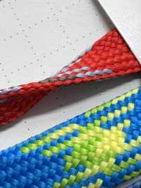 WX15 Spago Per Borsa In Poliestere Largo 15 Mm[Cavo A Nastro] Cordon Foto secondaria